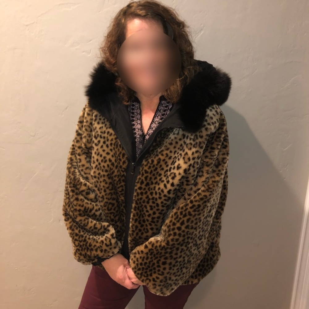 Reversible Cheetah Print Jacket